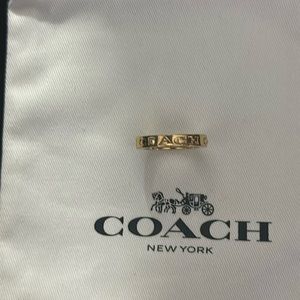 Coach gold ring. Size 7-8